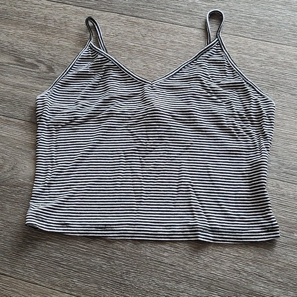 Black And White Stripped Tank